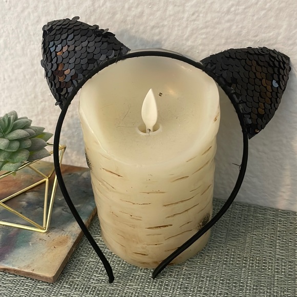 #92 🐈‍⬛ Sparkle Kitty Ears Head Band 🐈‍⬛ - Picture 6 of 10